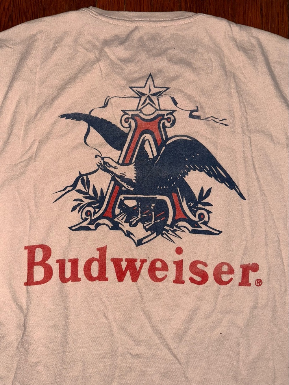 Large Men’s Lucky Brand x Budweiser Americana Red White Blue Patriotic Shirt